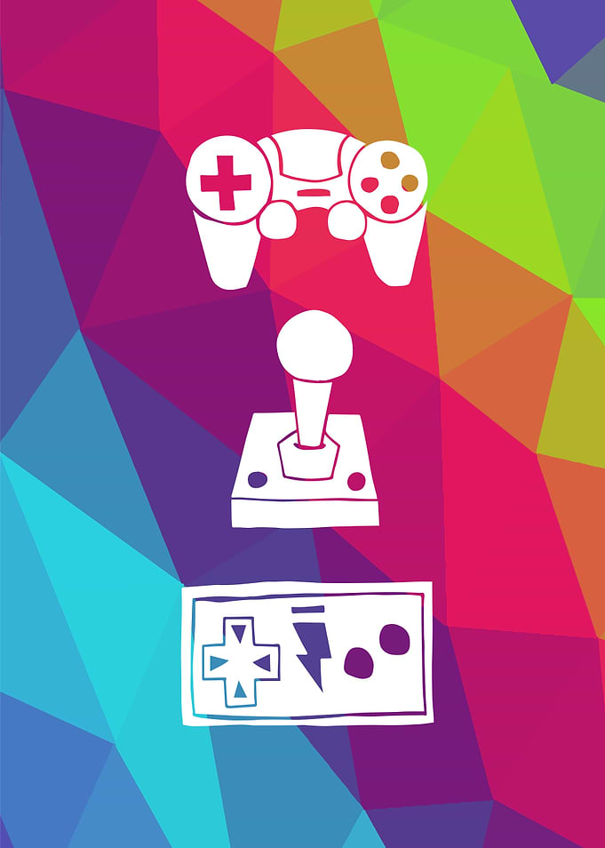Rainbow Game Controller 13