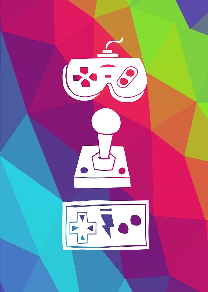 Rainbow Game Controller 21