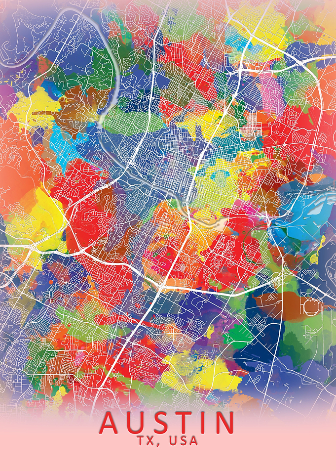 Austin Splash City Map