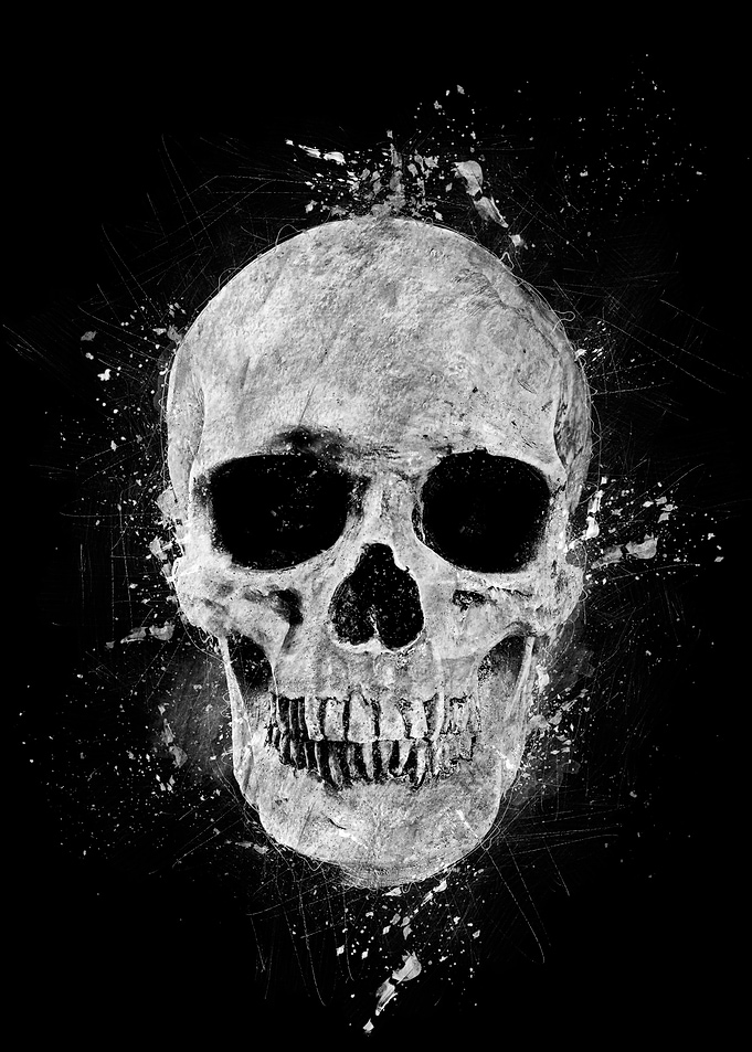 Gothic Human Skull