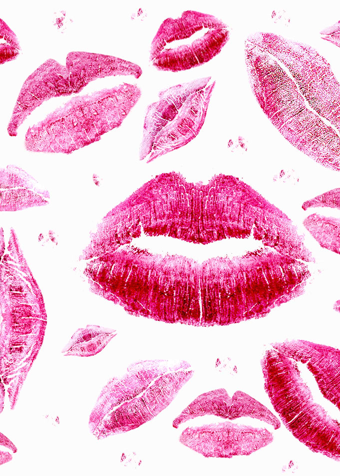 Kisses All Over On White