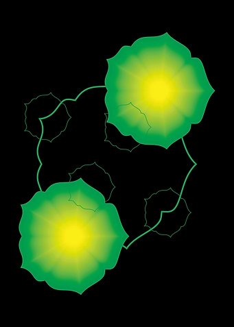 illustration of green flow