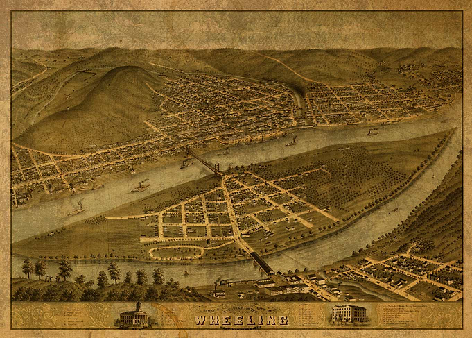 Wheeling West Virginia Map