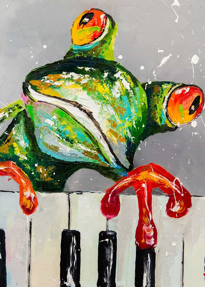 Frog pianist
