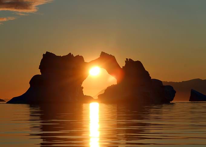Arctic sunset