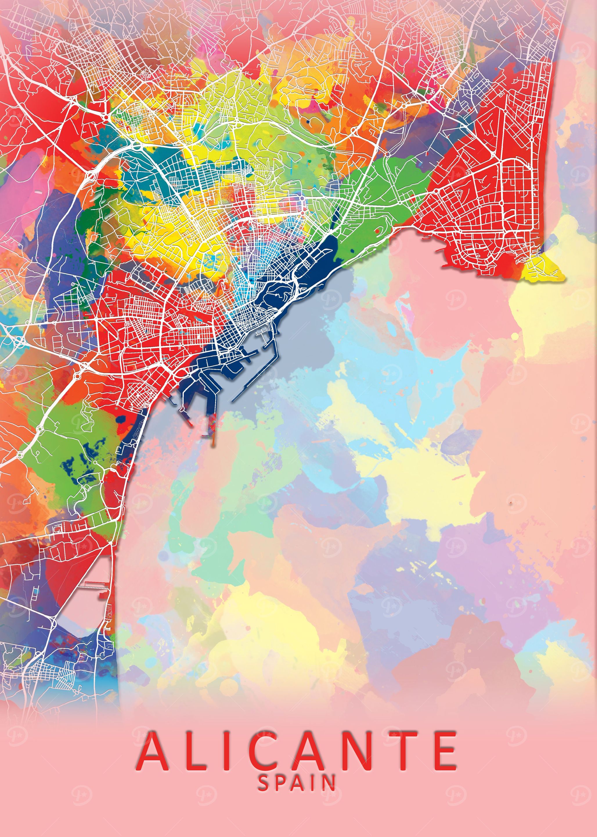 Alicante Splash City Map