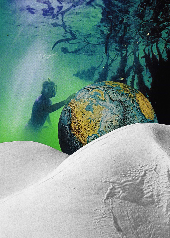 Underwater Planet /collage