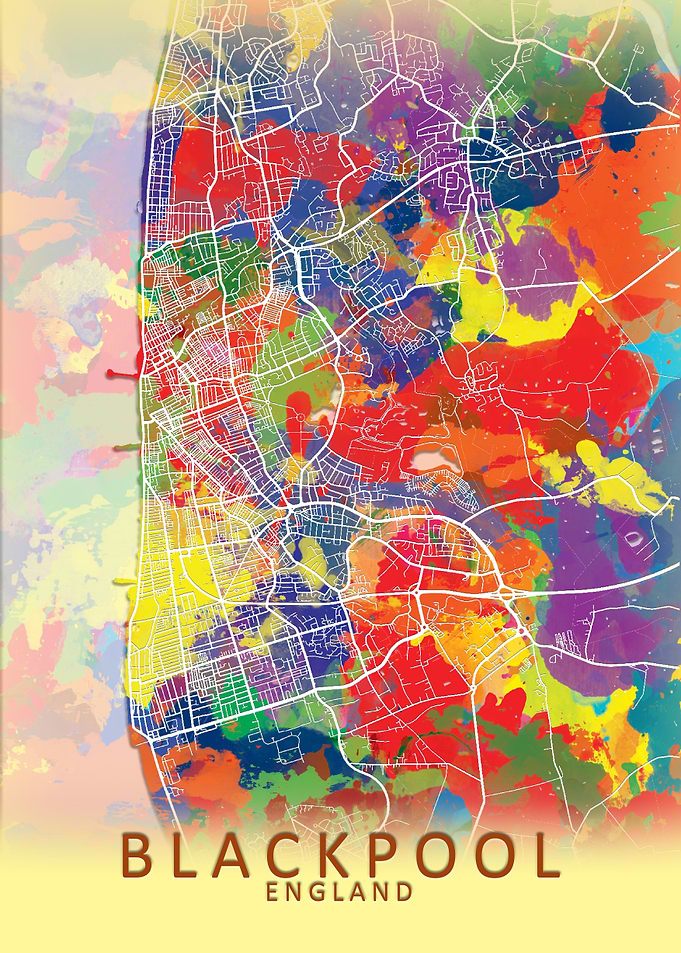 Blackpool Splash City Map