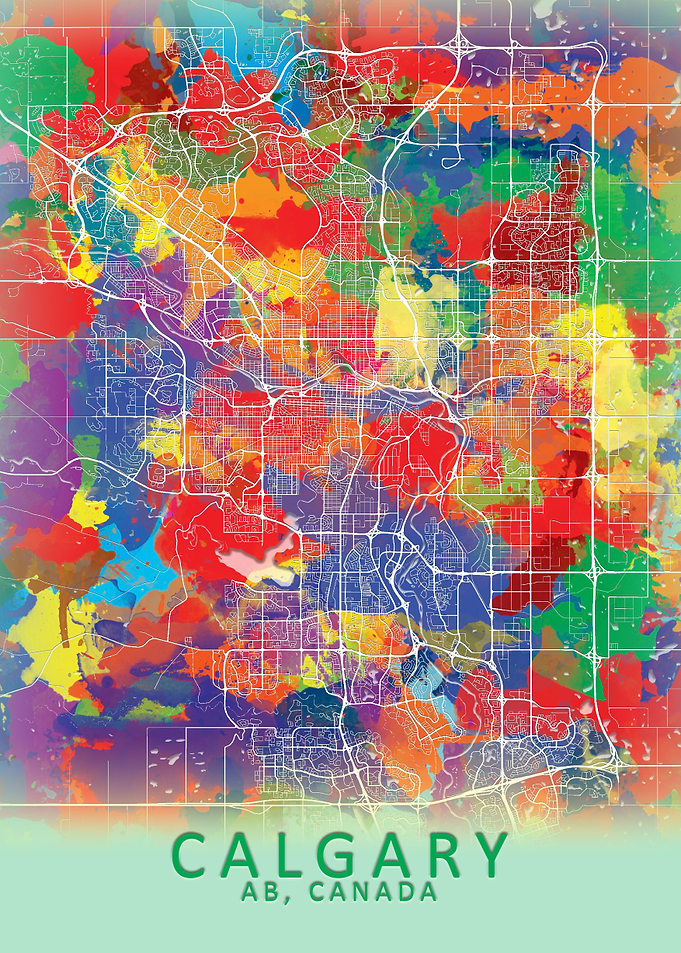 Calgary Splash City Map