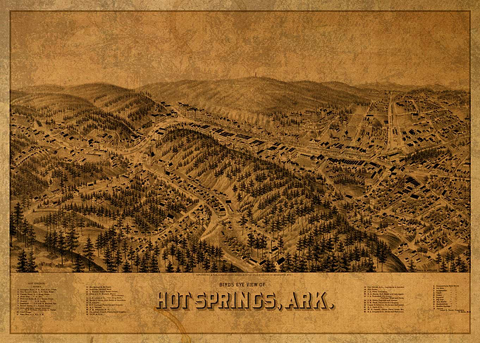Hot Springs Arkansas Map
