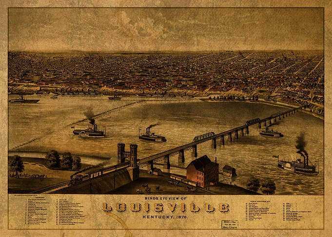 Louisville Kentucky Map