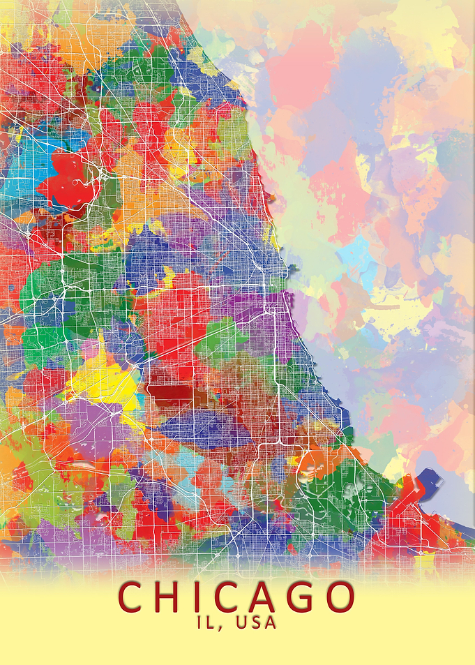 Chicago Splash City Map