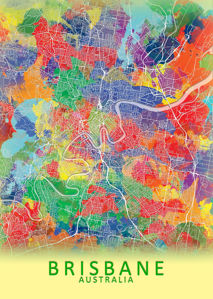 Brisbane Splash City Map