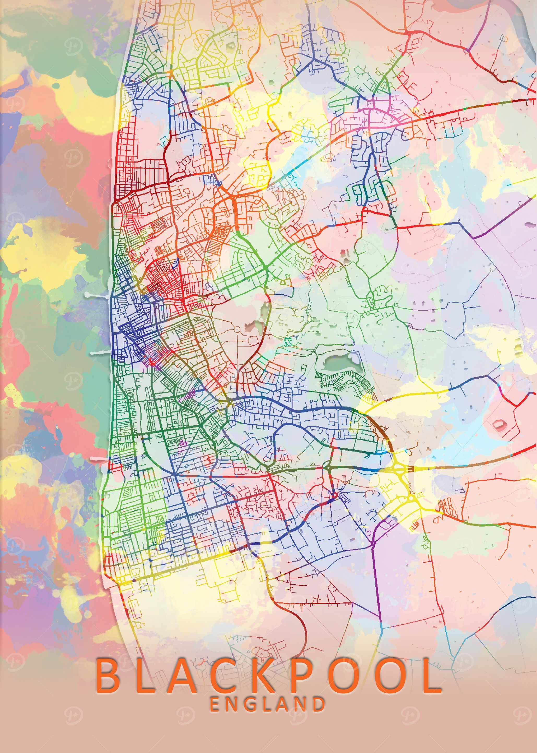 Blackpool Splash City Map