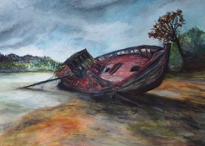 Aground