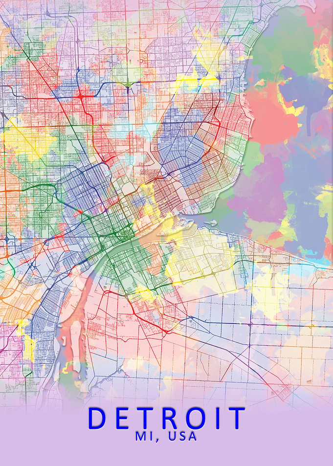 Detroit Splash City Map