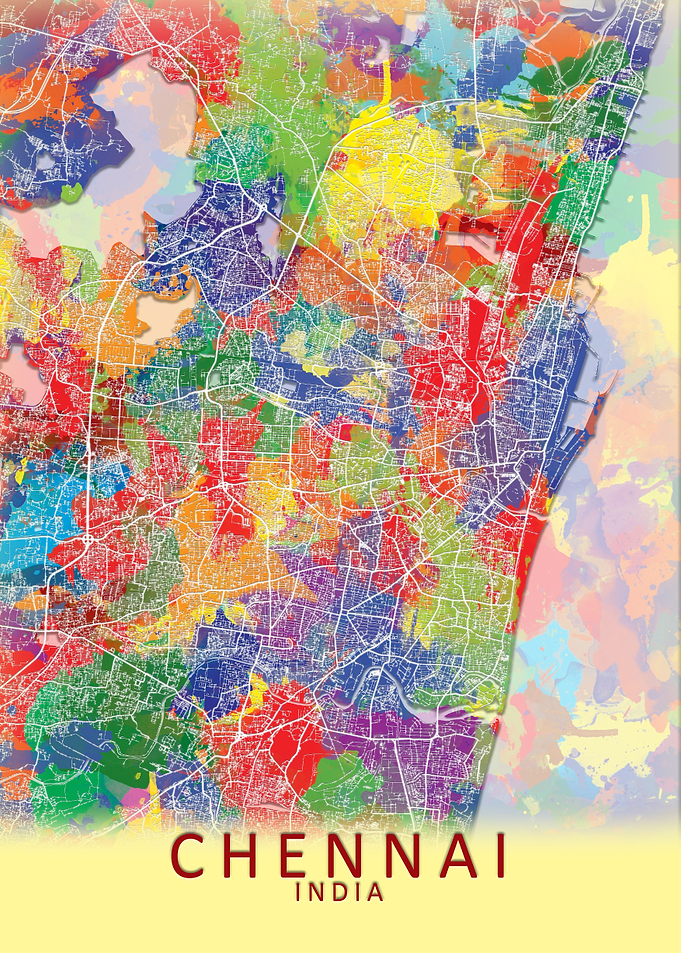 Chennai Splash City Map