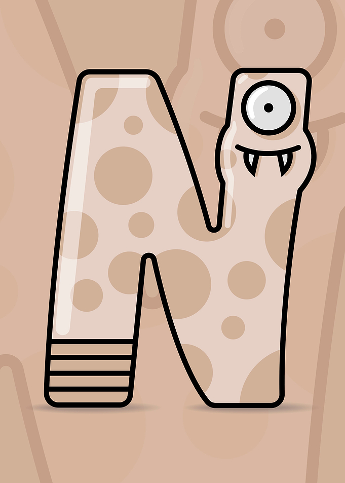 N Monster letter