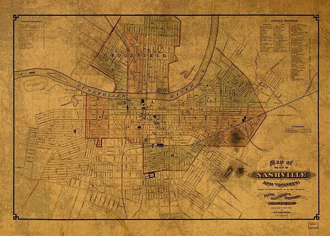 Nashville Tennessee Map