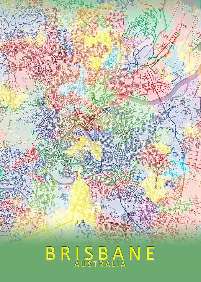 Brisbane Splash City Map