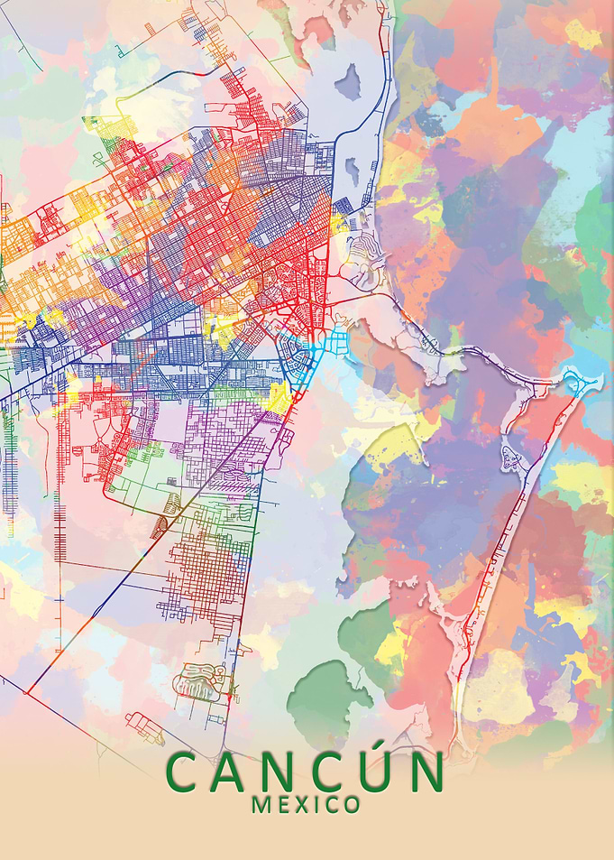 Cancun Splash City Map