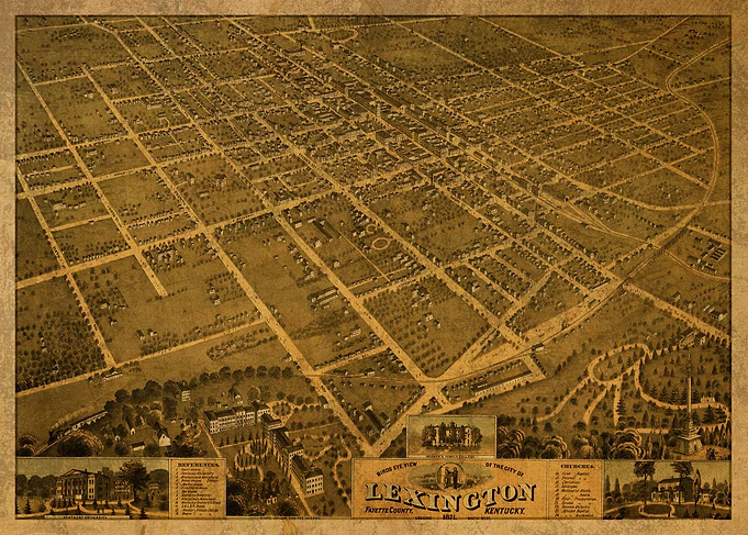 Lexington Kentucky Map