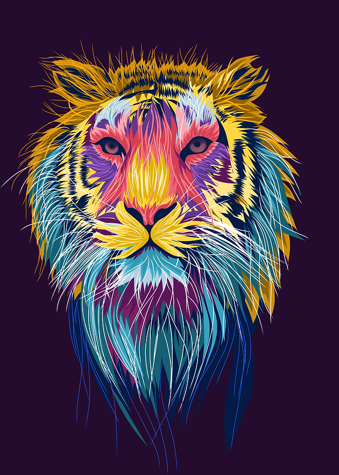 tiger pop art