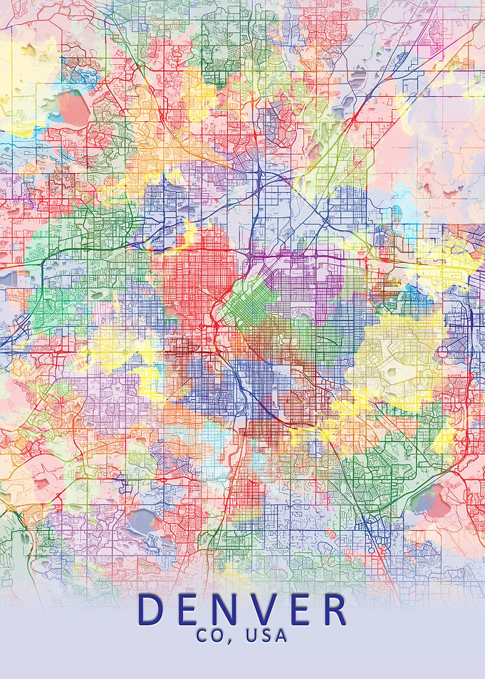 Denver Splash City Map