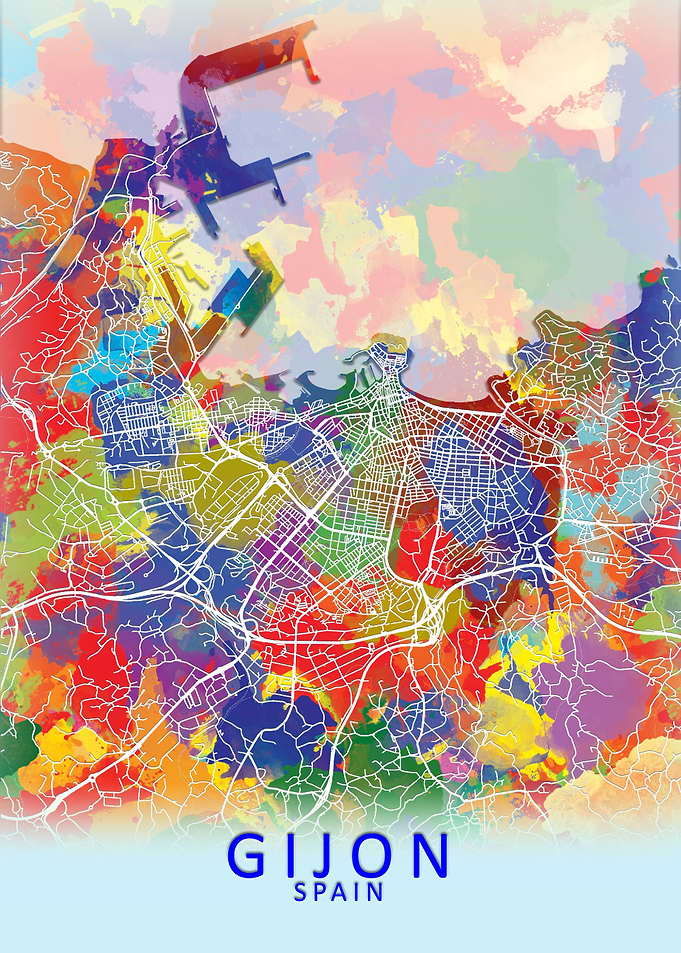 Gijon Splash City Map