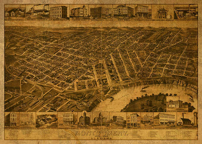 Montgomery Alabama Map