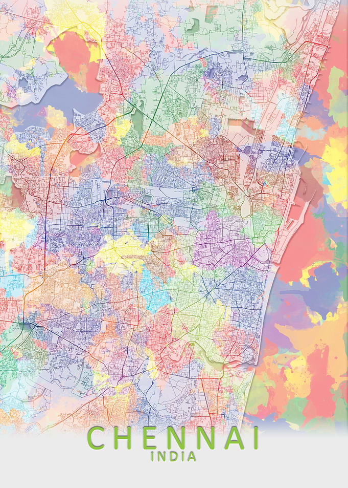 Chennai Splash City Map