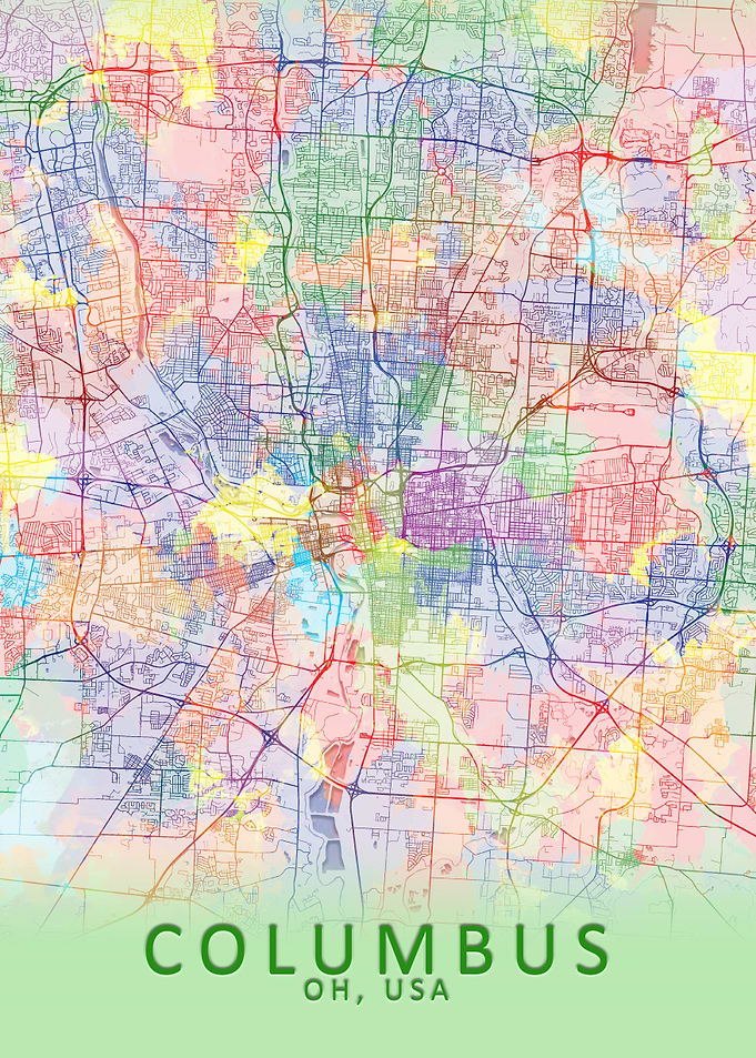 Columbus Splash City Map