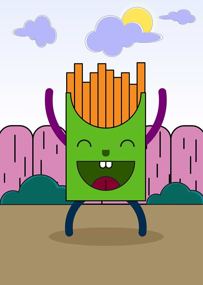 Happy frech fries