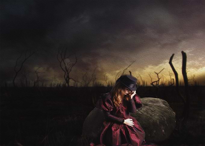 Alone girl