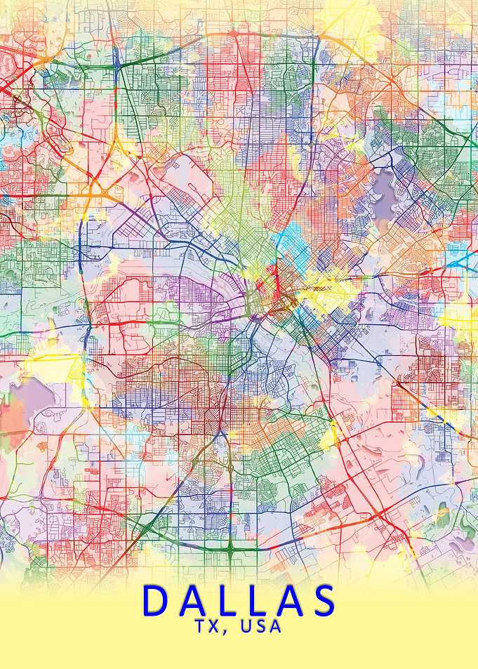 Dallas Splash City Map