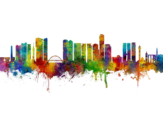 Tel Aviv Israel Skyline