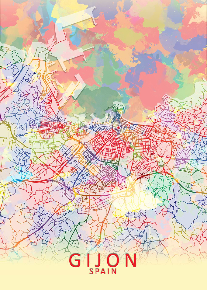 Gijon Splash City Map