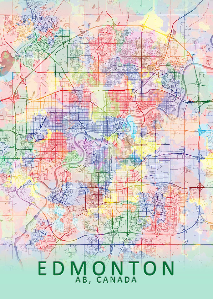 Edmonton Splash City Map