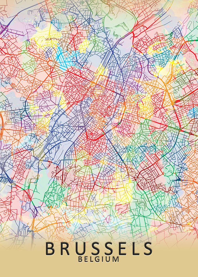 Brussels Splash City Map
