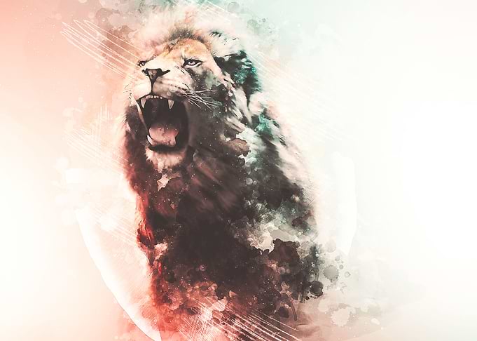 Lion Watercolor