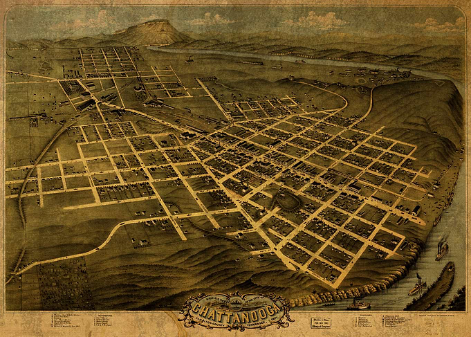Chattanooga Tennessee Map