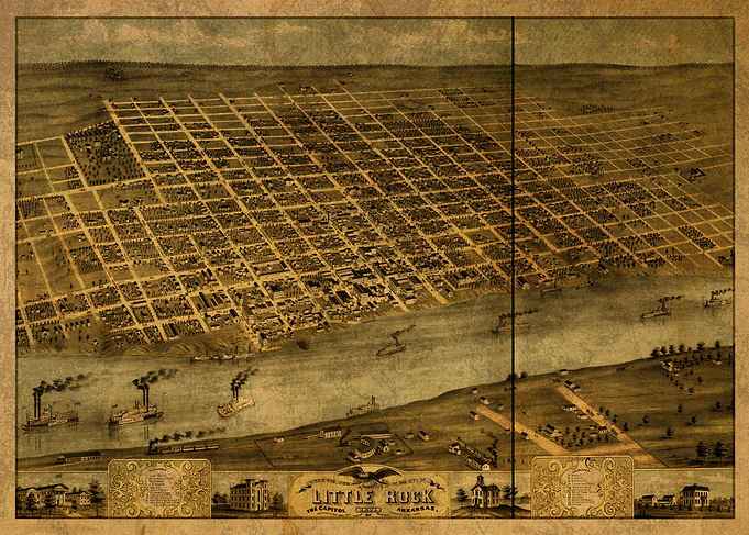 Little Rock Arkansas Map