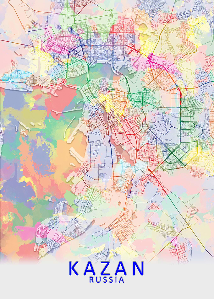 Kazan Splash City Map