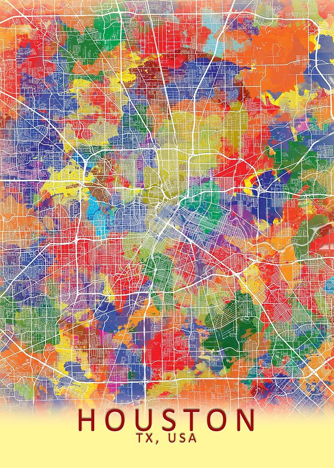 Houston Splash City Map