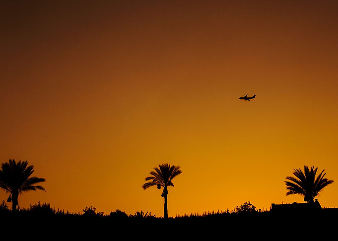 Silhouette sunset