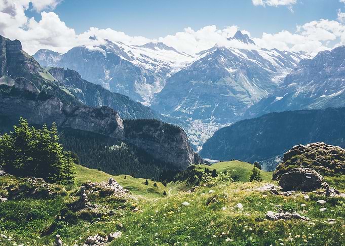 Swiss Alps Scenery