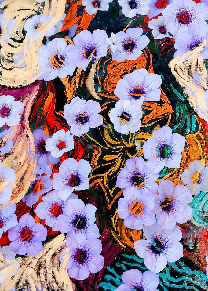 floating ethereal flowers
