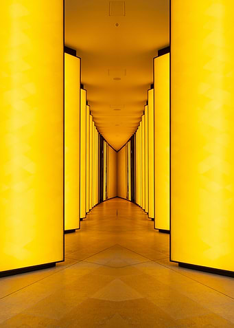 Yellow Welcome Abstract