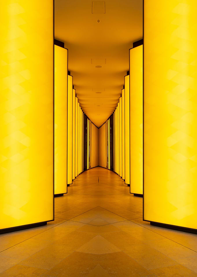Yellow Welcome Abstract