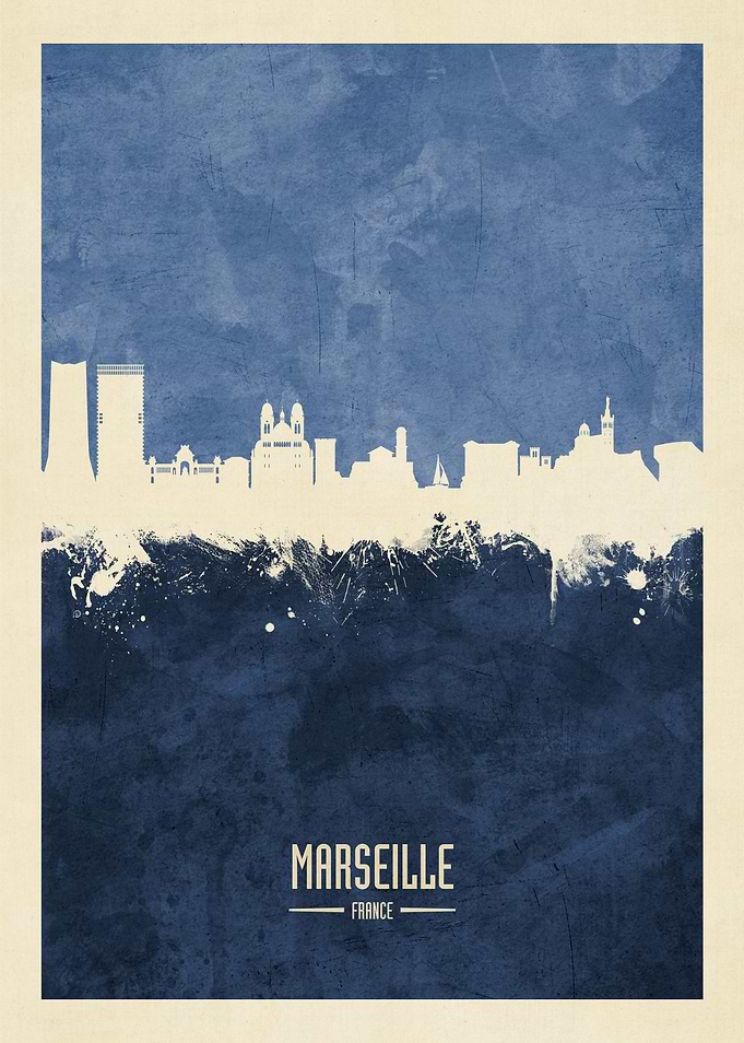 Marseille France Skyline